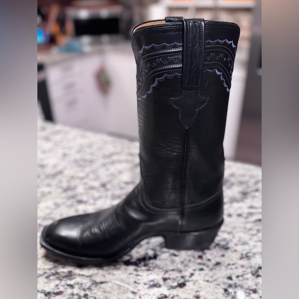 Lucchese Black Cowboy Boots